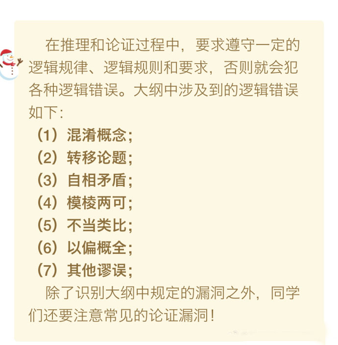 決勝M(fèi)BA邏輯考點(diǎn)(九):漏洞識別 評價(jià)論證